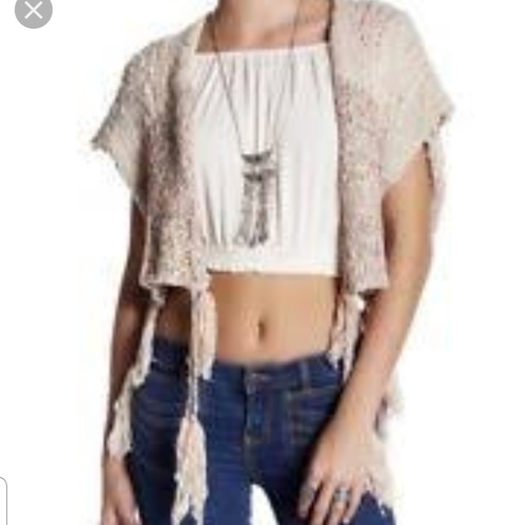 Free People Jackets & Blazers - NWT Free People Tassels Away Vest